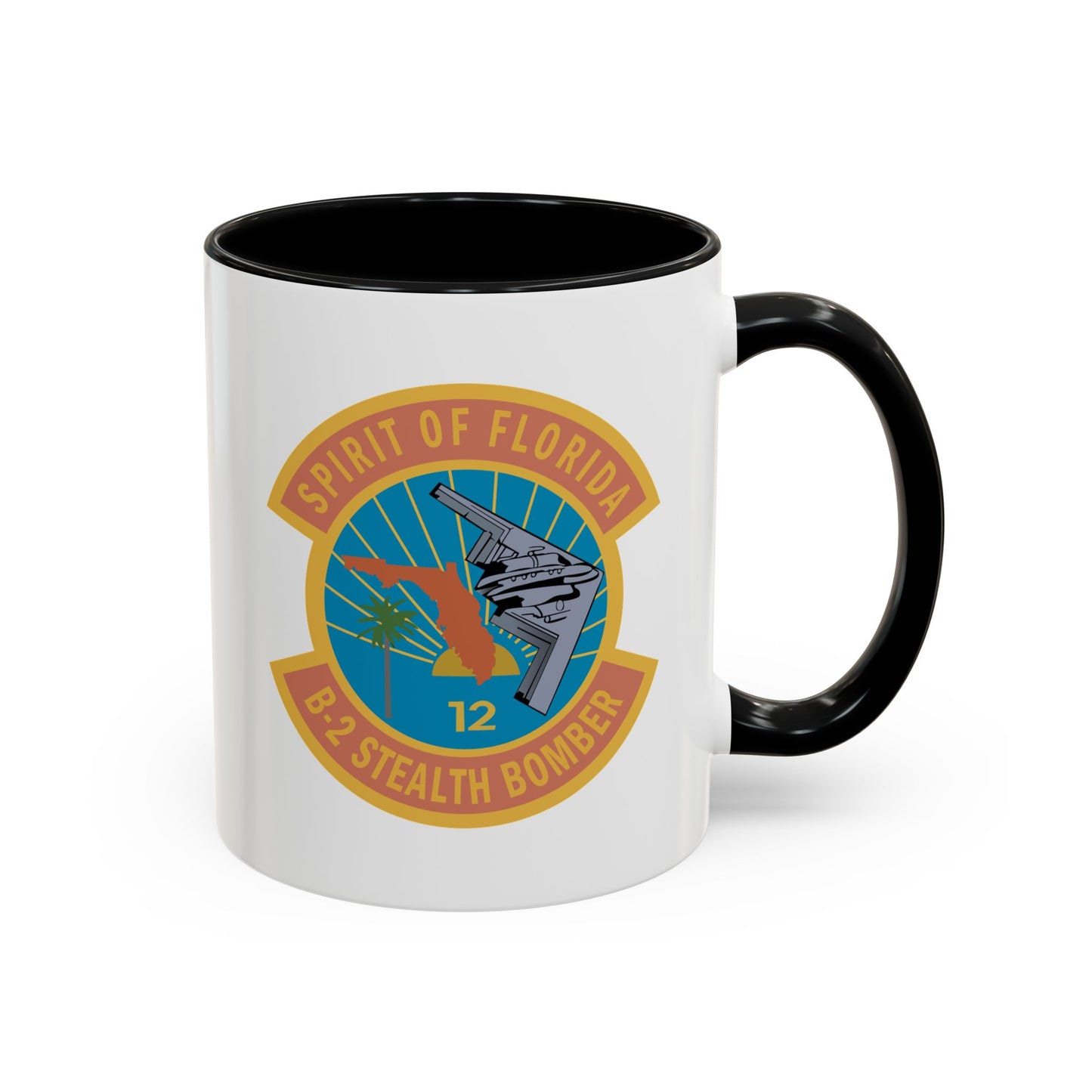 Accent Coffee Mug (11oz & 15oz) - USAF - B2 - Spirit of Florida - Stealth Bomber wo txt X 300