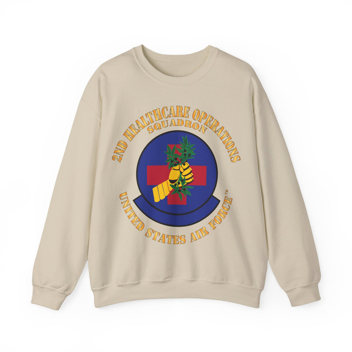 Crewneck Sweatshirt - USAF - 2nd Healthcare Operations Squadron
