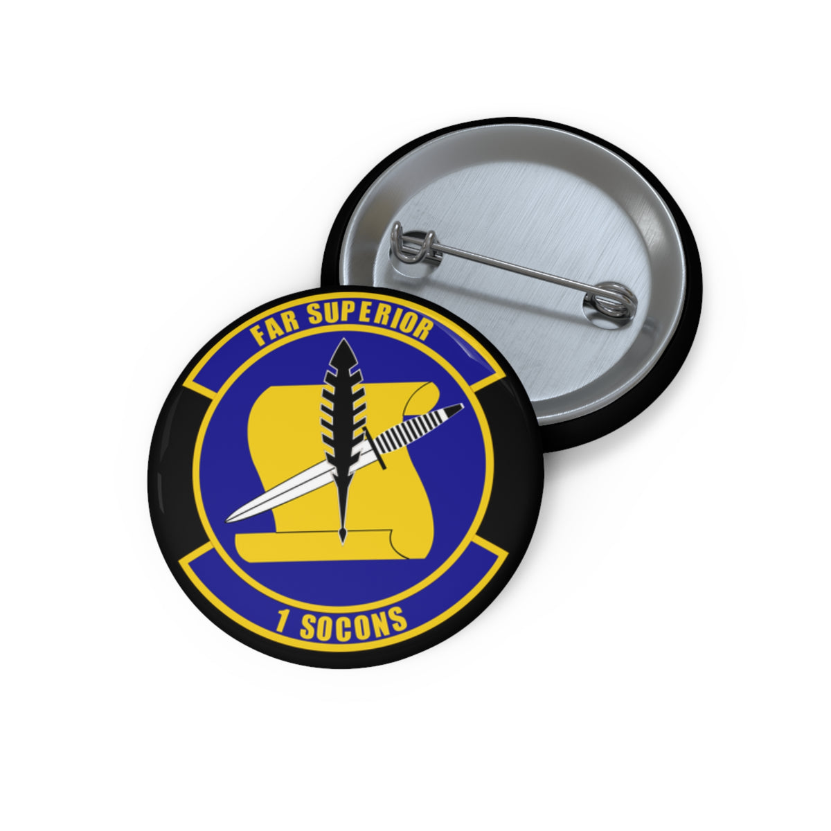 Custom Pin Button - USAF - 1st Special Operations Contracting Sq wo txt X 300