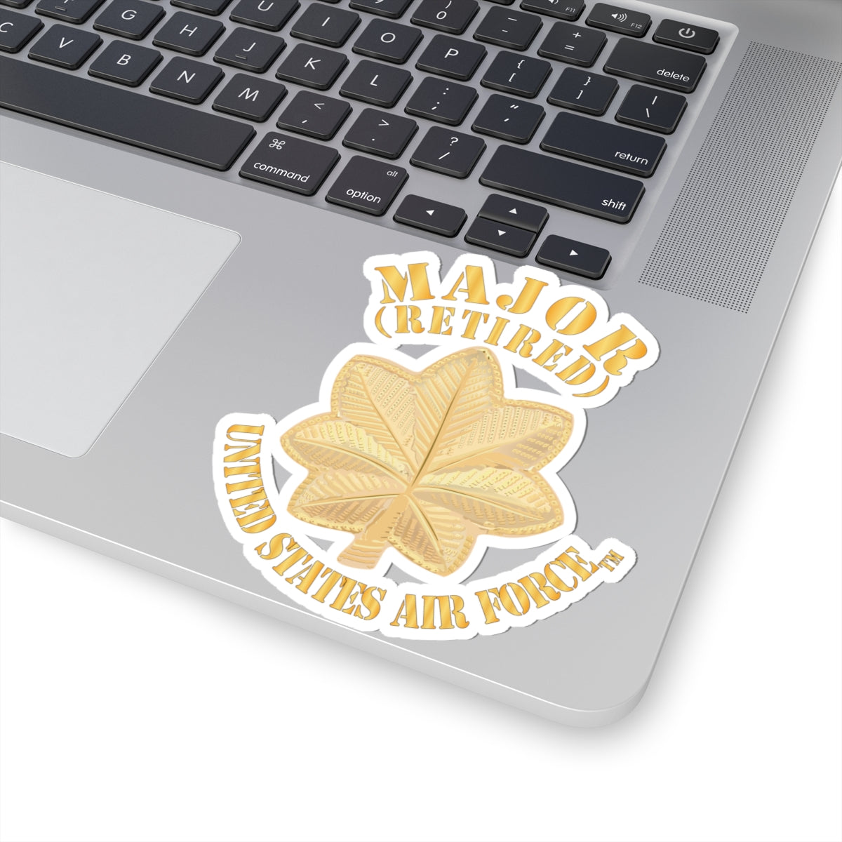 Kiss-Cut Stickers - USAF - Major - Retired X 300