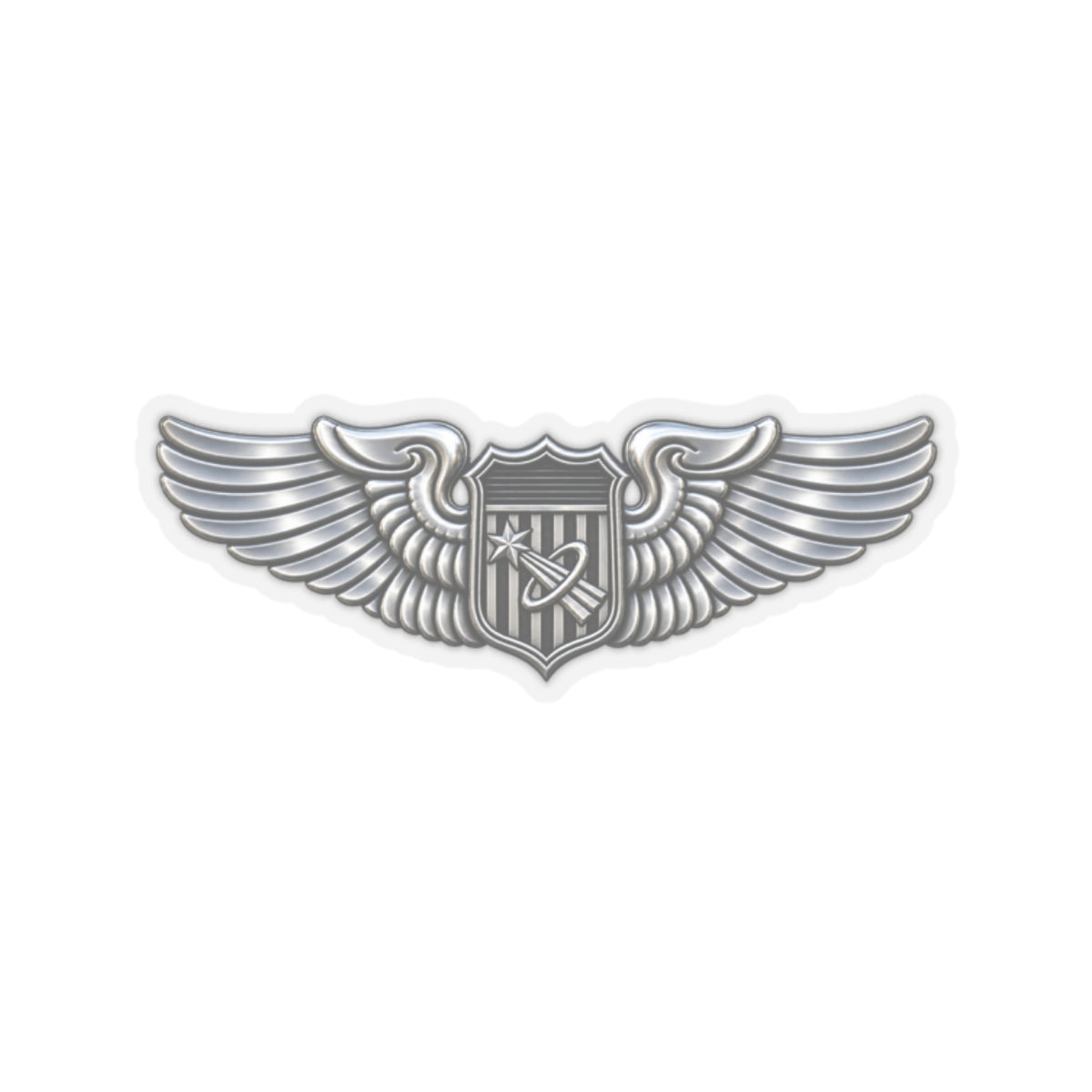 Kiss-Cut Stickers - USAF - Basic Astronaut Badge wo txt - 3D - Enhanced