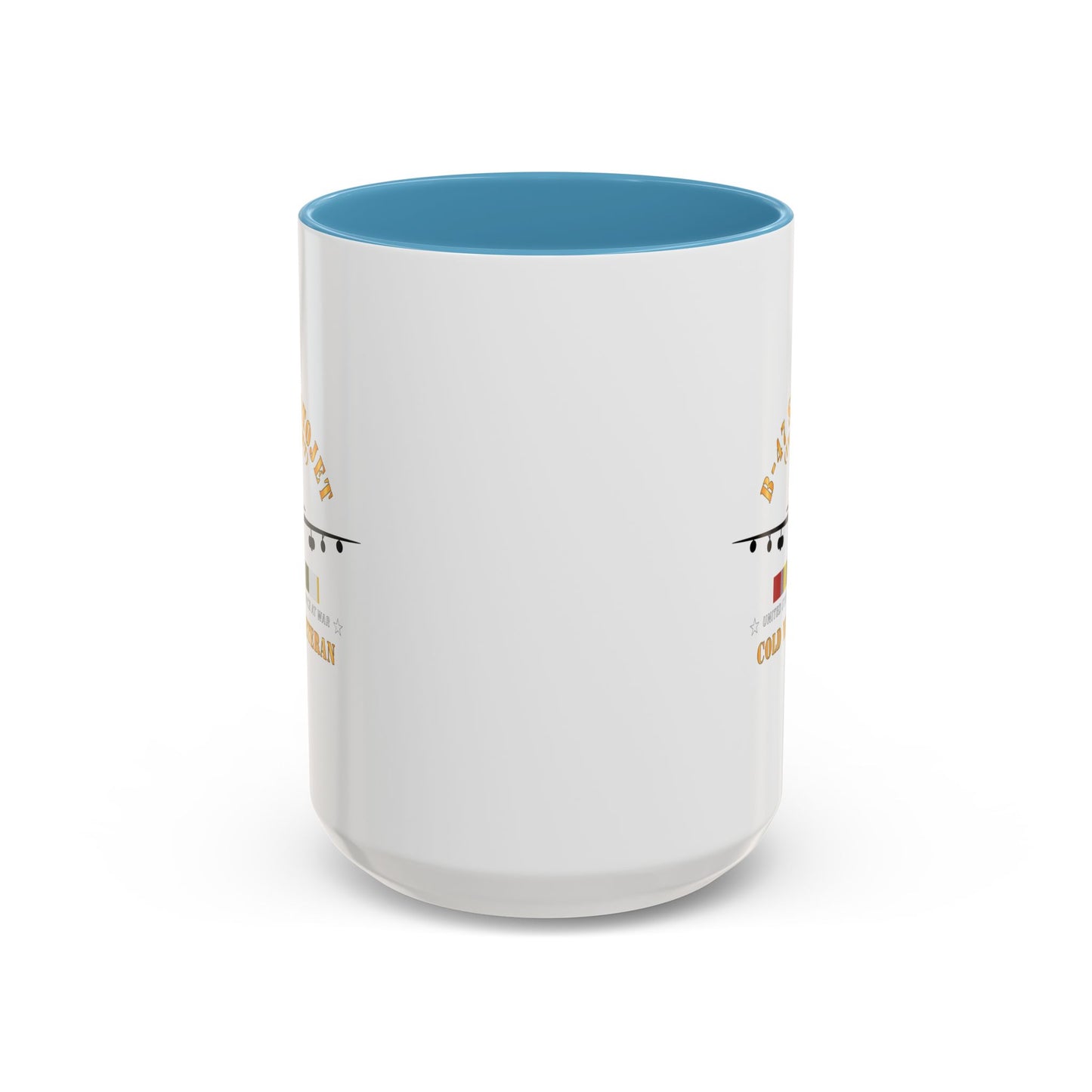 Accent Coffee Mug (11oz & 15oz) - USAF - B-47 Stratojet - In Flt - Silhouette - Cold War Veteran X 300