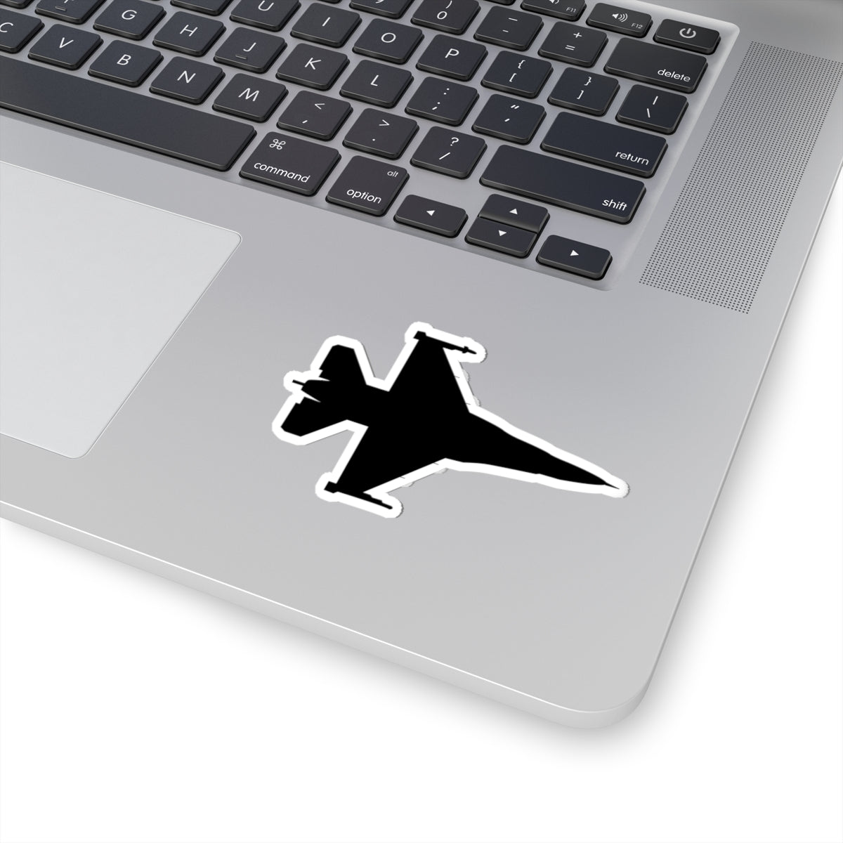 Kiss-Cut Stickers - Aircraft - F-16 -Top - Silhouette - wo Txt X 300