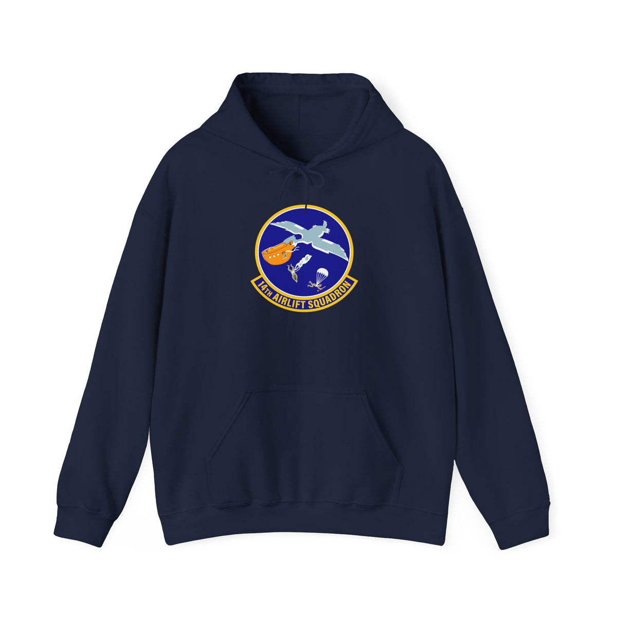 Unisex Heavy Blend Hooded Sweatshirt - USAF - 14th Airlift Squadron wo txt
