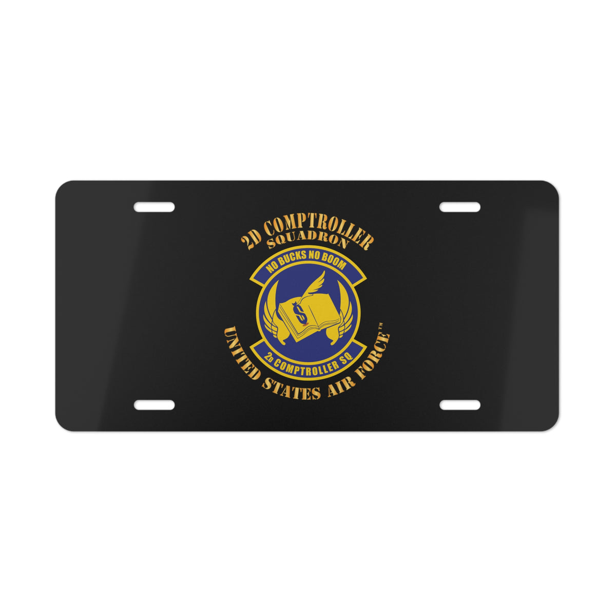 License Plate - USAF - 2d Comptroller Squadron