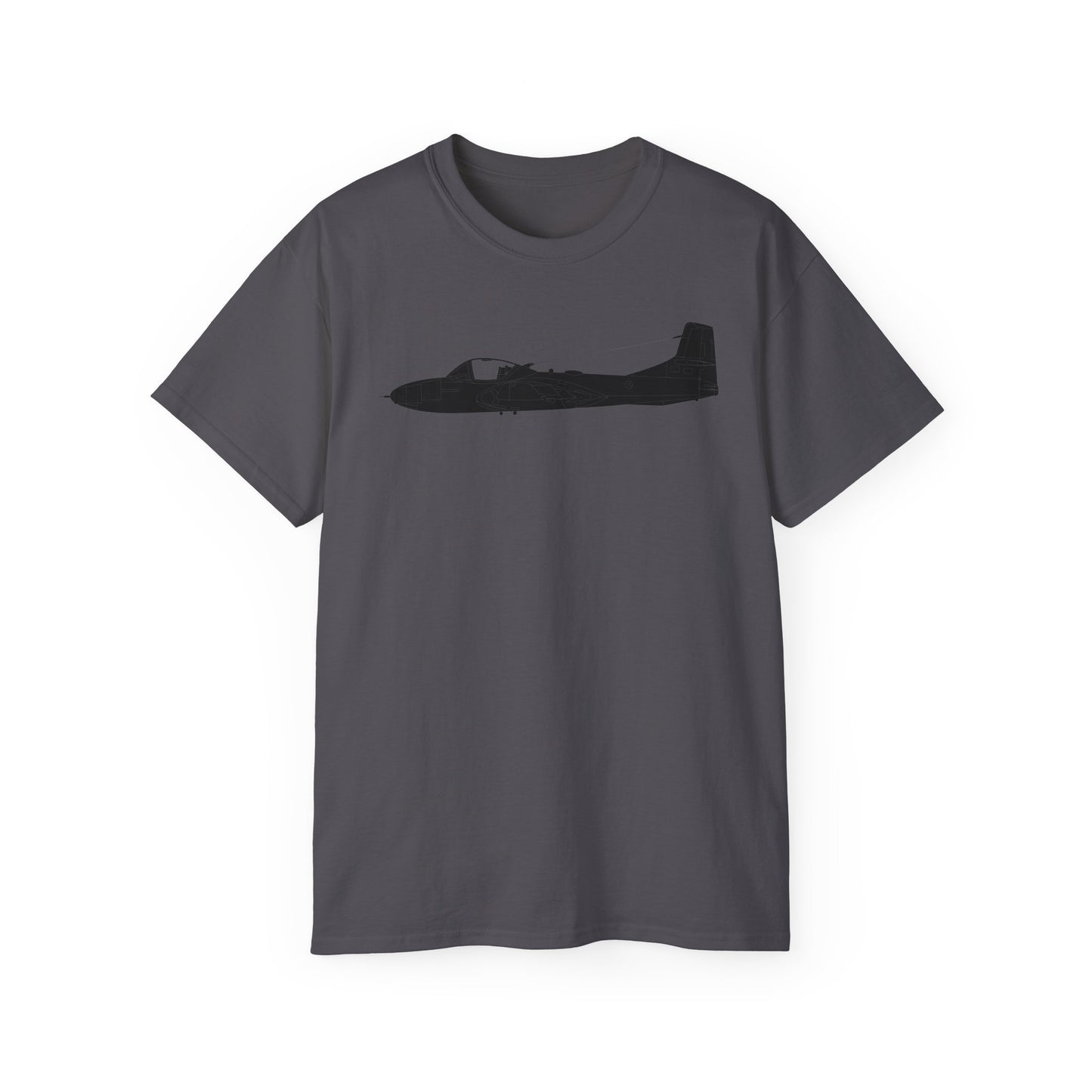 Unisex Ultra Cotton Tee - Aircraft - T-37-Trainer - Top - Black - Metal X 300