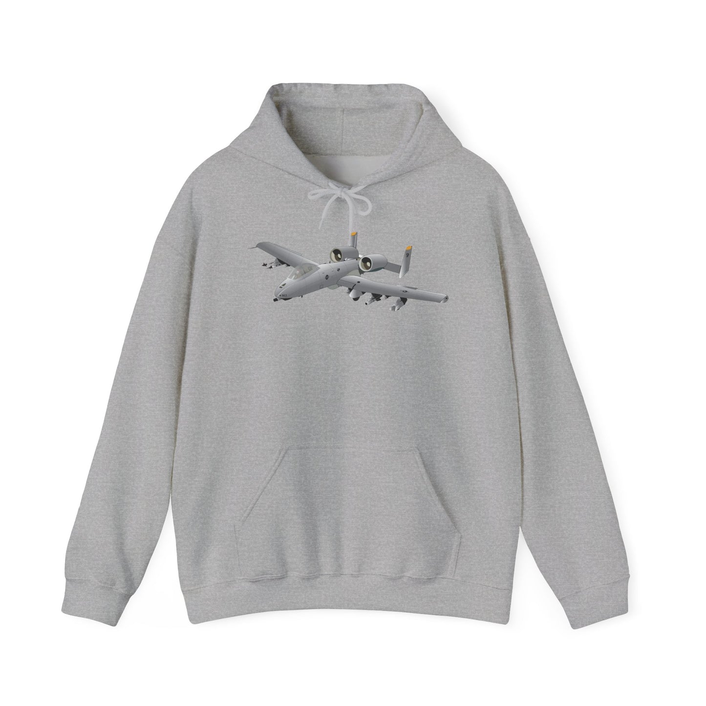 Unisex Heavy Blend Hooded Sweatshirt - Aircraft - A10 - Front - Top - Oblique X 300