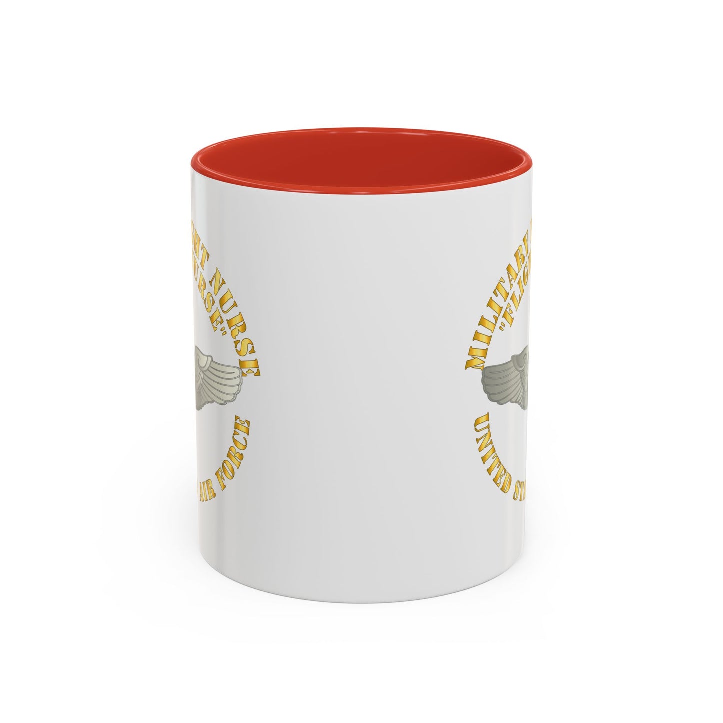 Accent Coffee Mug (11oz & 15oz) - USAF - Military Flight Nurse - Flight Nurse - Basic