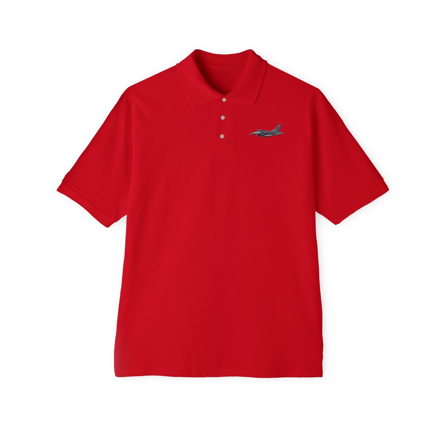 Men's Piqué Polo - USAF - F-16 Fighting Falcon wo txt X 300