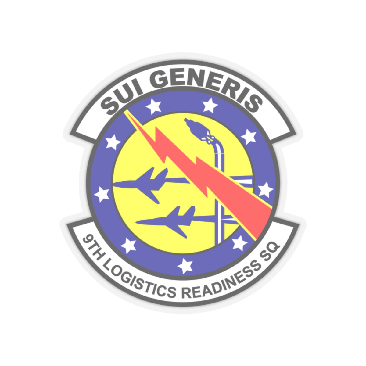Kiss-Cut Stickers - USAF - 9th Logistics Readiness Squadron wo txt X 300