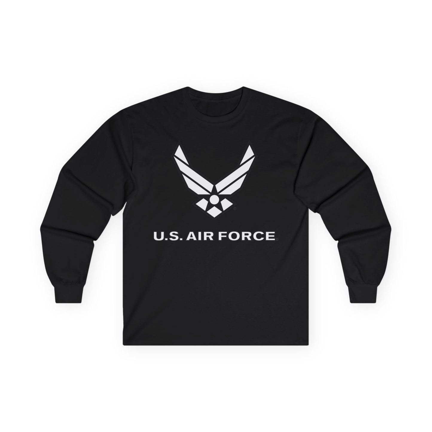 Unisex Ultra Cotton Long Sleeve Tee - USAF Logo, TM Txt - U S Air Force - LA
