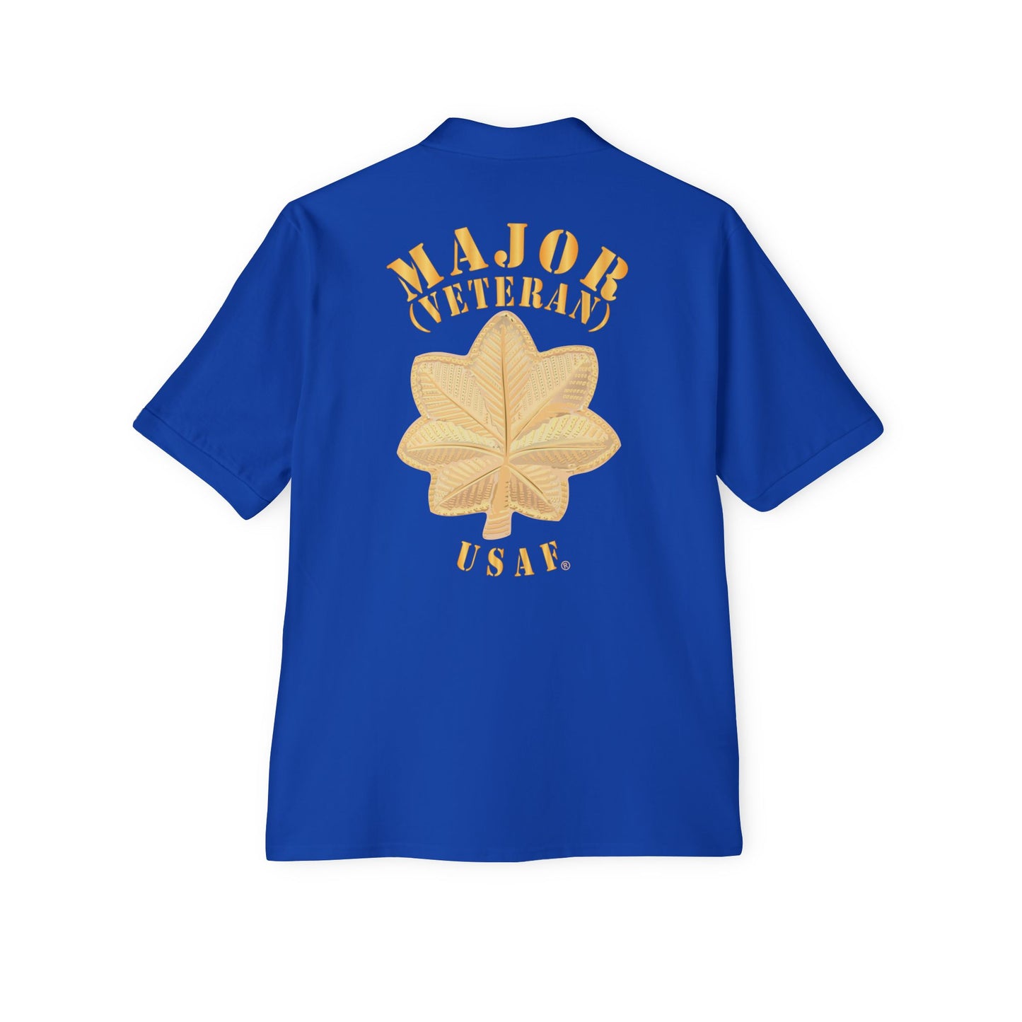 Men's Piqué Polo - USAF - Major - Veteran - USAF X 300