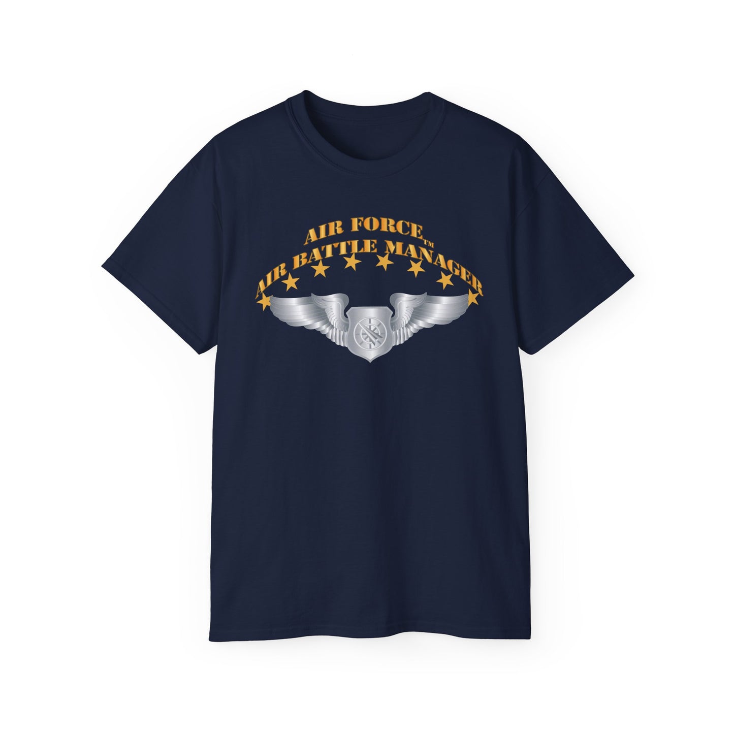 Unisex Ultra Cotton Tee - USAF - Air Battle Manager - Basic Wings X 300