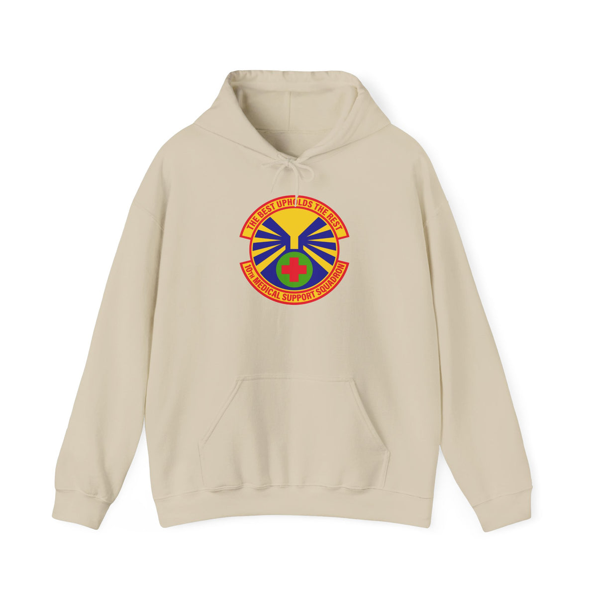 Unisex Heavy Blend Hooded Sweatshirt - USAF - 10th Medical Support Squadron wo txt