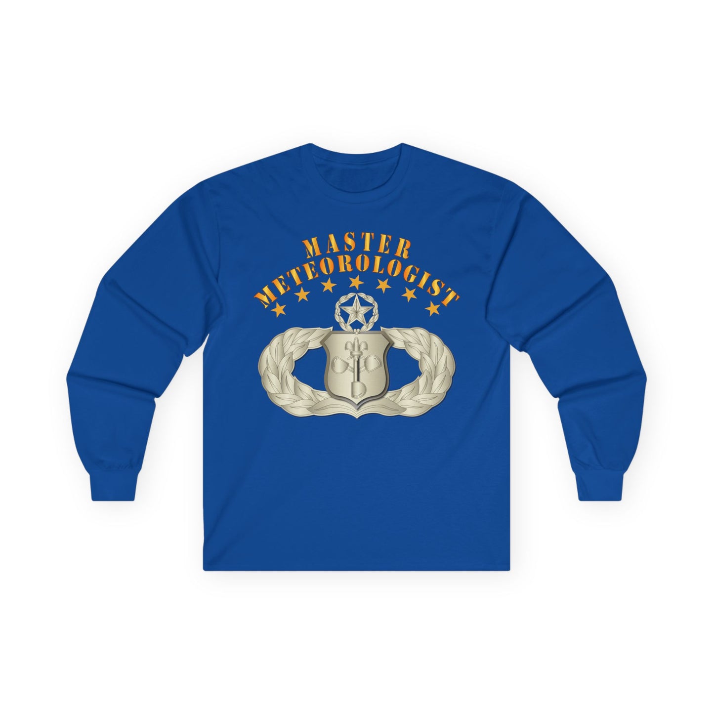 Unisex Ultra Cotton Long Sleeve Tee - USAF - Meteorologist - Master Badge wo DS