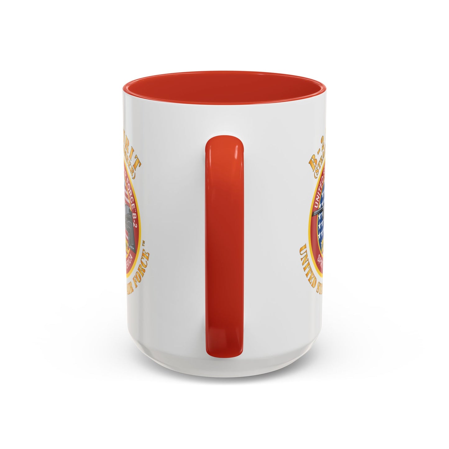Accent Coffee Mug (11oz & 15oz) - USAF - B2 - Spirit - Stealth Bomber X 300