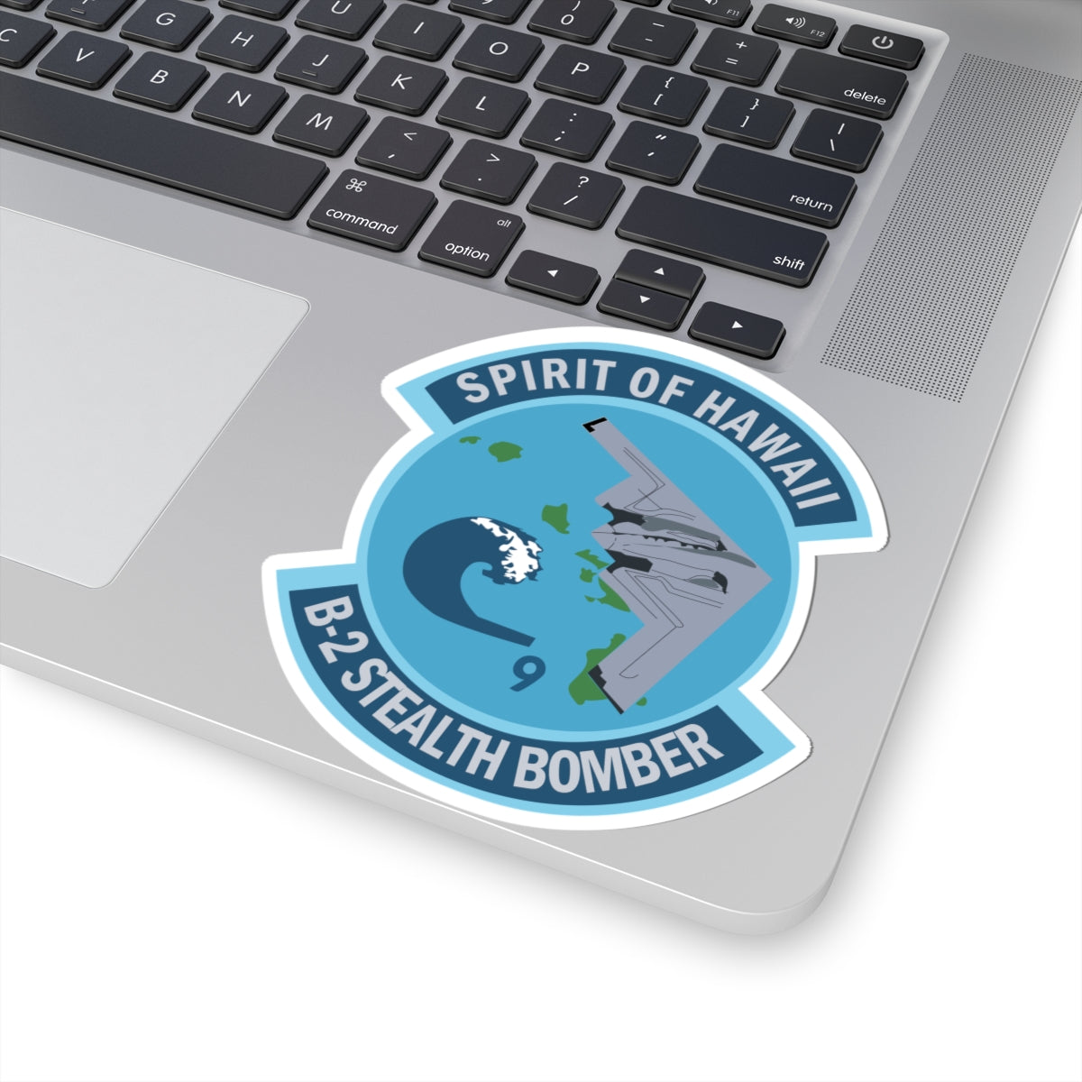 Kiss-Cut Stickers - USAF - B2 - Spirit of Hawaii - Stealth Bomber wo txt X 300