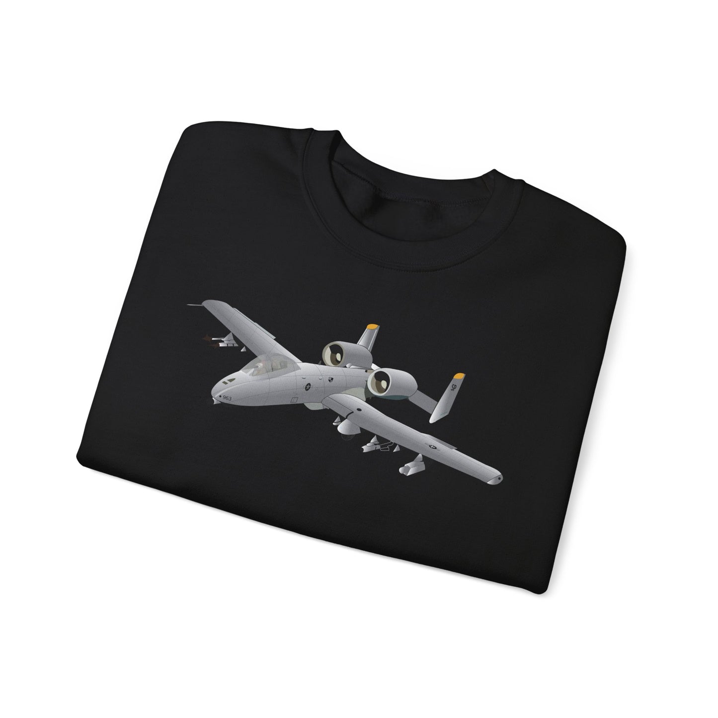 Crewneck Sweatshirt - Aircraft - A10 - Front - Top - Oblique X 300