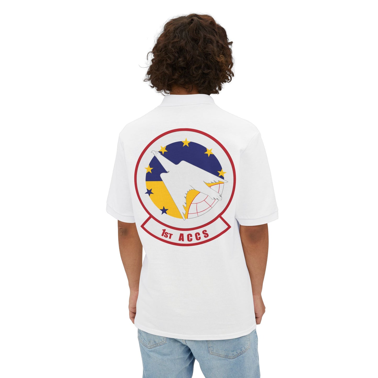 Men's Piqué Polo - USAF - 1st Airborne Command Control Squadron (ACC) wo txt X 300