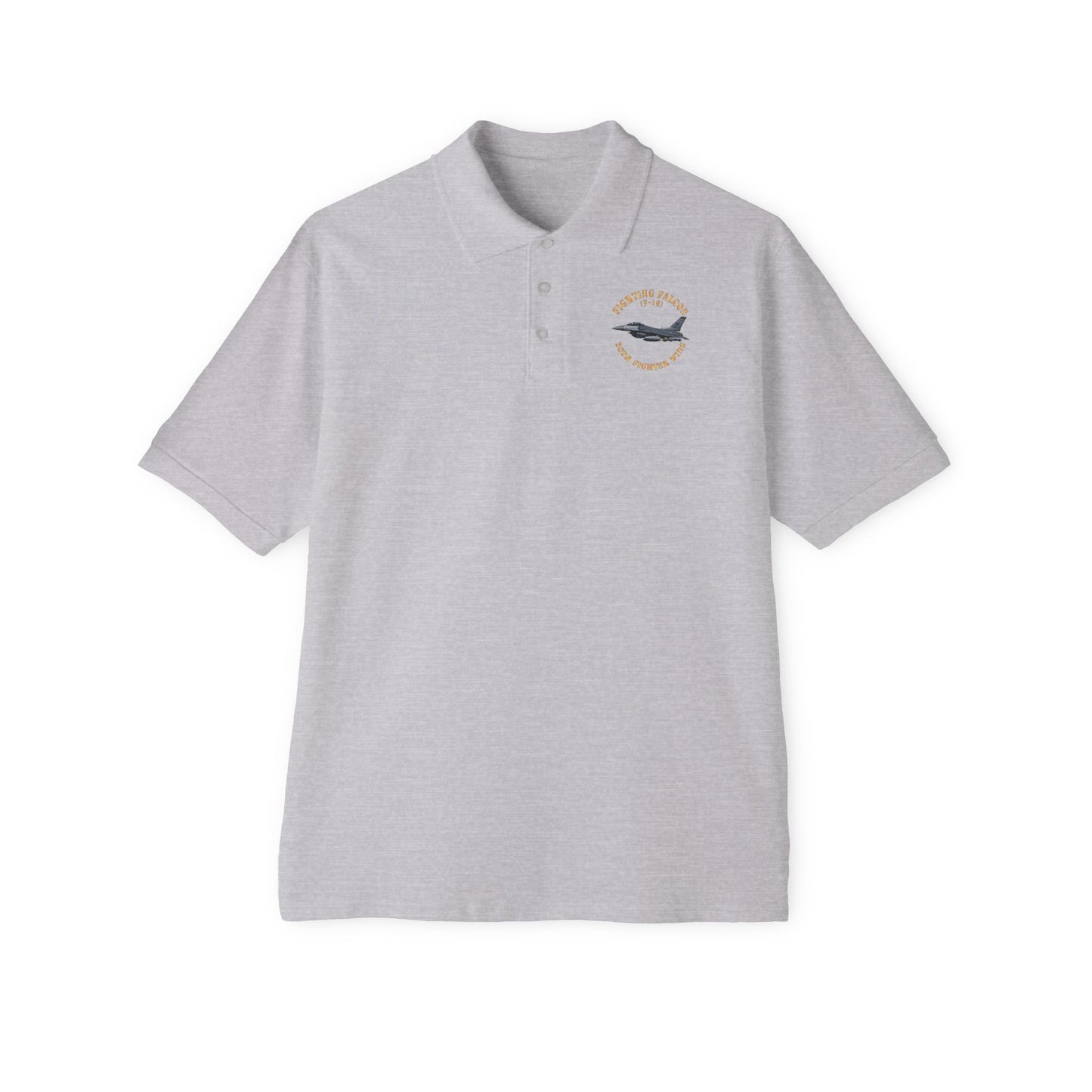 Men's Piqué Polo - USAF - F-16 Fighting Falcon - 20th Fighter Wing X 300