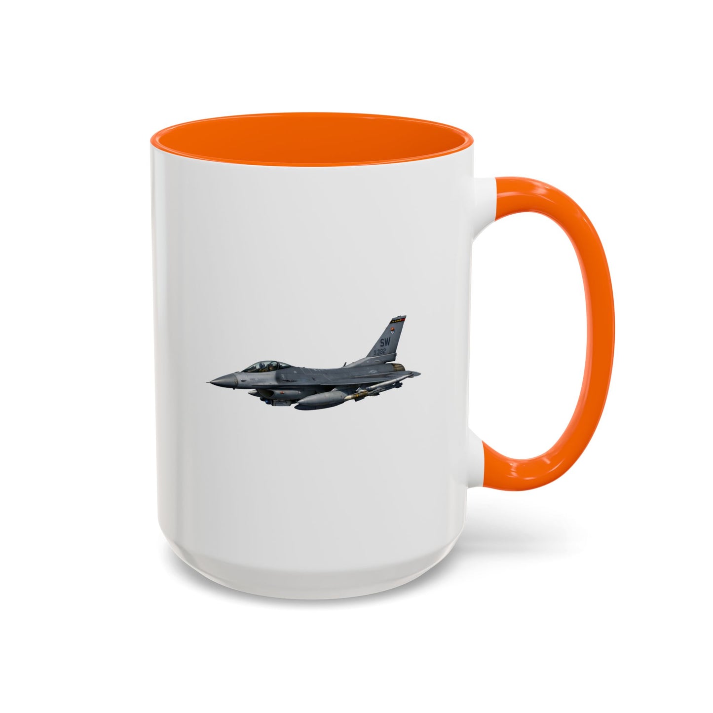 Accent Coffee Mug (11oz & 15oz) - USAF - F-16 Fighting Falcon wo txt X 300