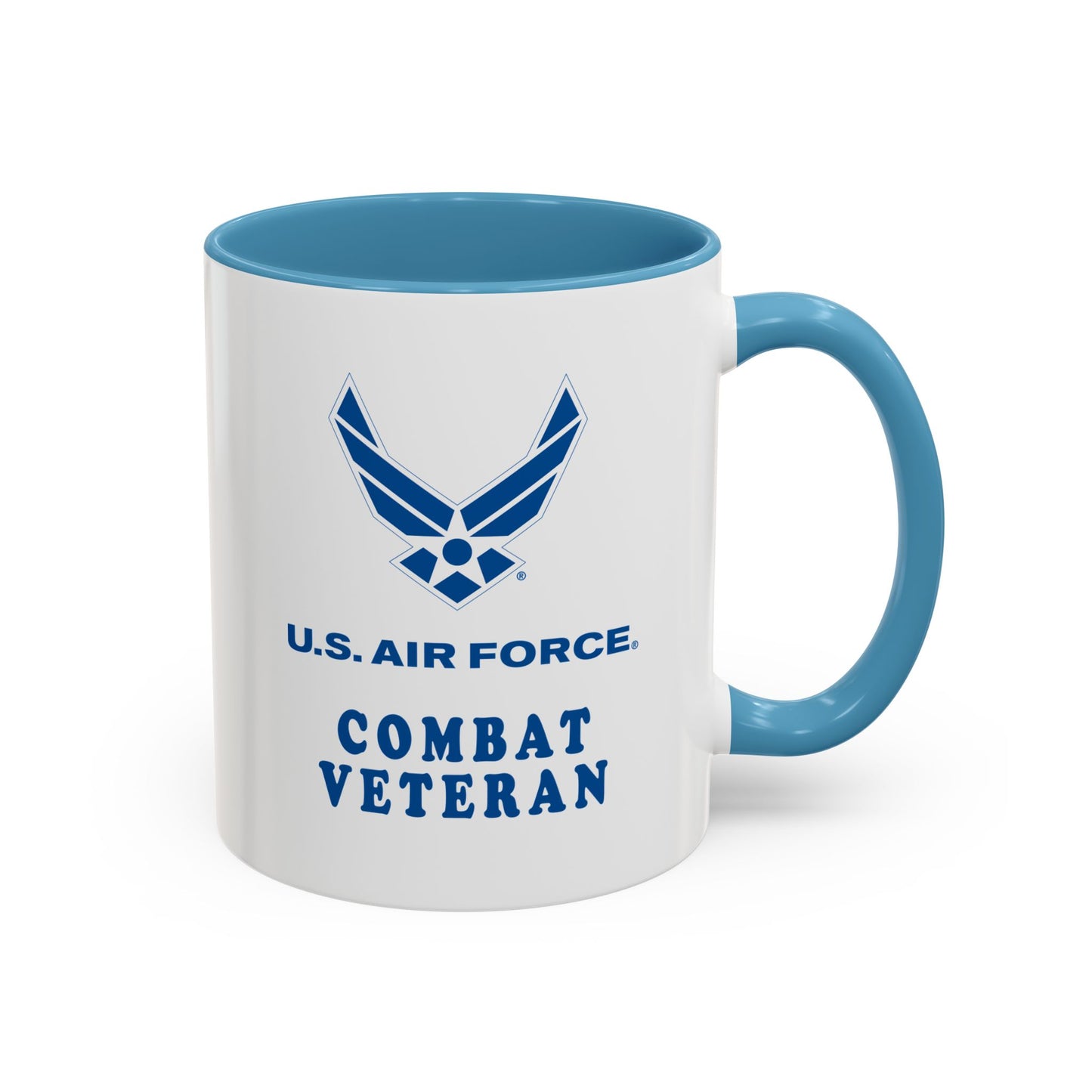 Accent Coffee Mug (11oz & 15oz) - USAF - Air Force - Combat Veteran X 300
