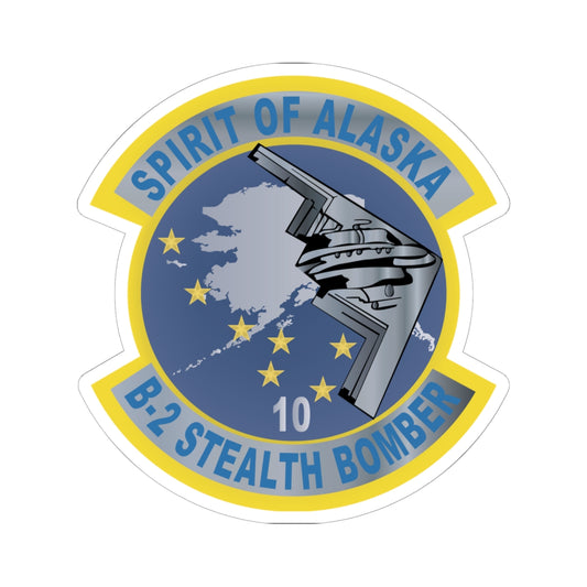 Kiss-Cut Stickers - USAF - B2 - Spirit of Alaska - Stealth Bomber wo txt X 300