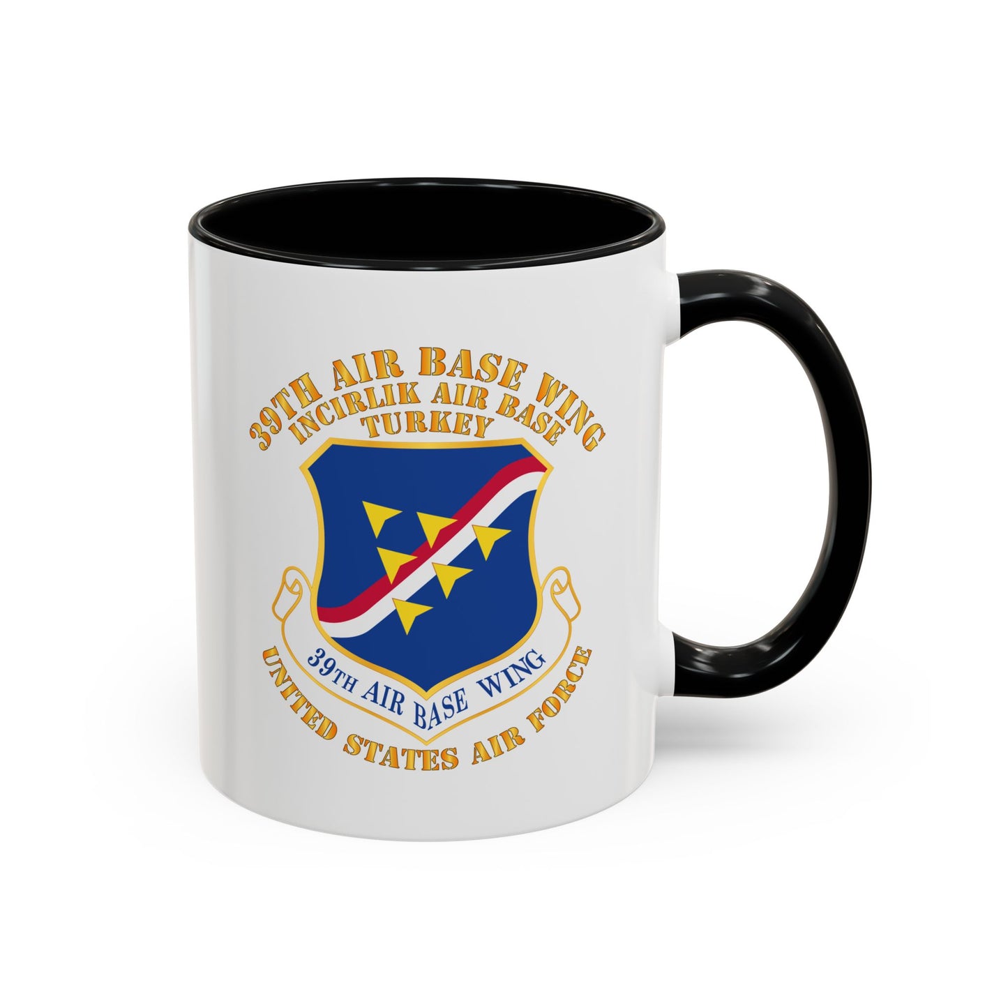 Accent Coffee Mug (11oz & 15oz) - USAF - 39th Airbase Wing - 3rd AF - Incirlik Air Base - Turkey