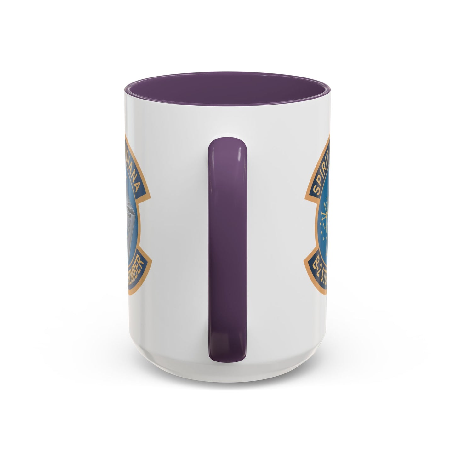 Accent Coffee Mug (11oz & 15oz) - USAF - B2 - Spirit of Indiana - Stealth Bomber wo txt X 300