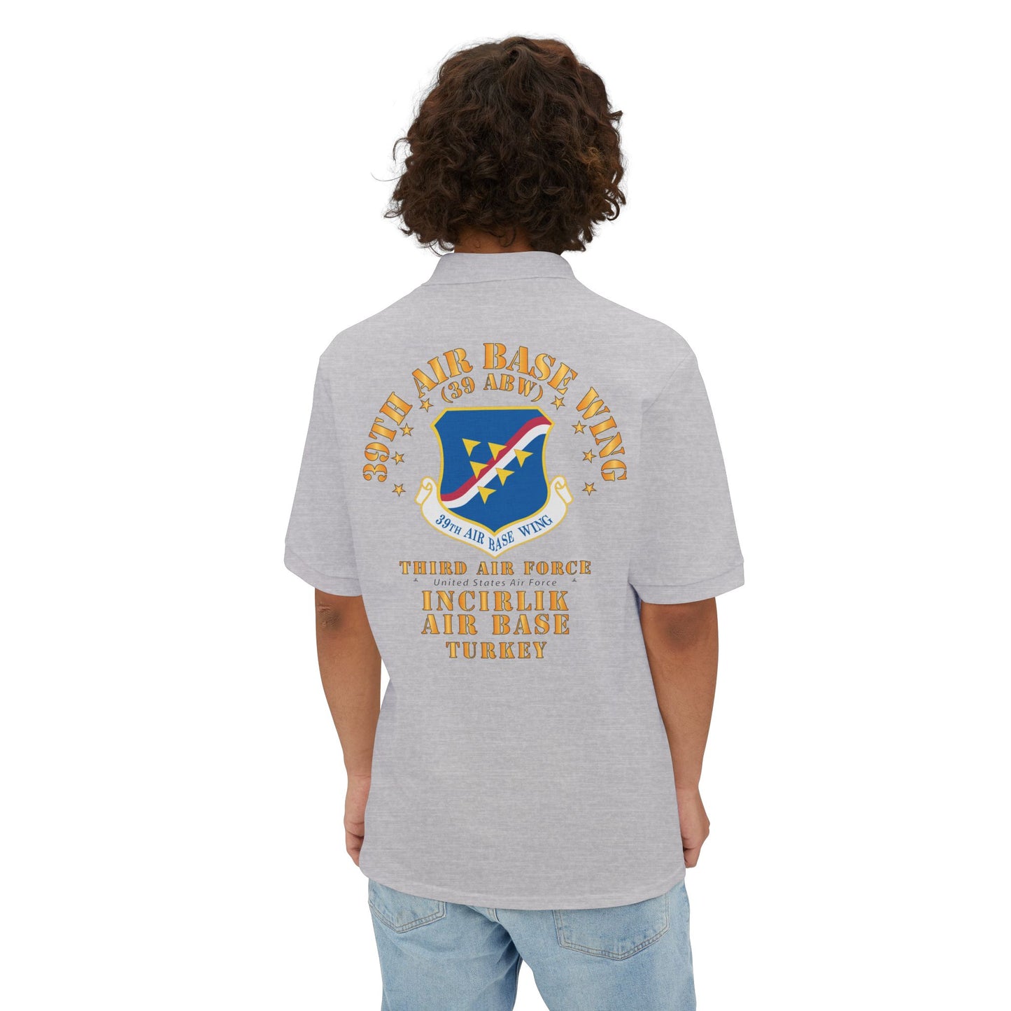 Men's Piqué Polo - USAF - 39th Air Base Wing - Incirlik AB X 300