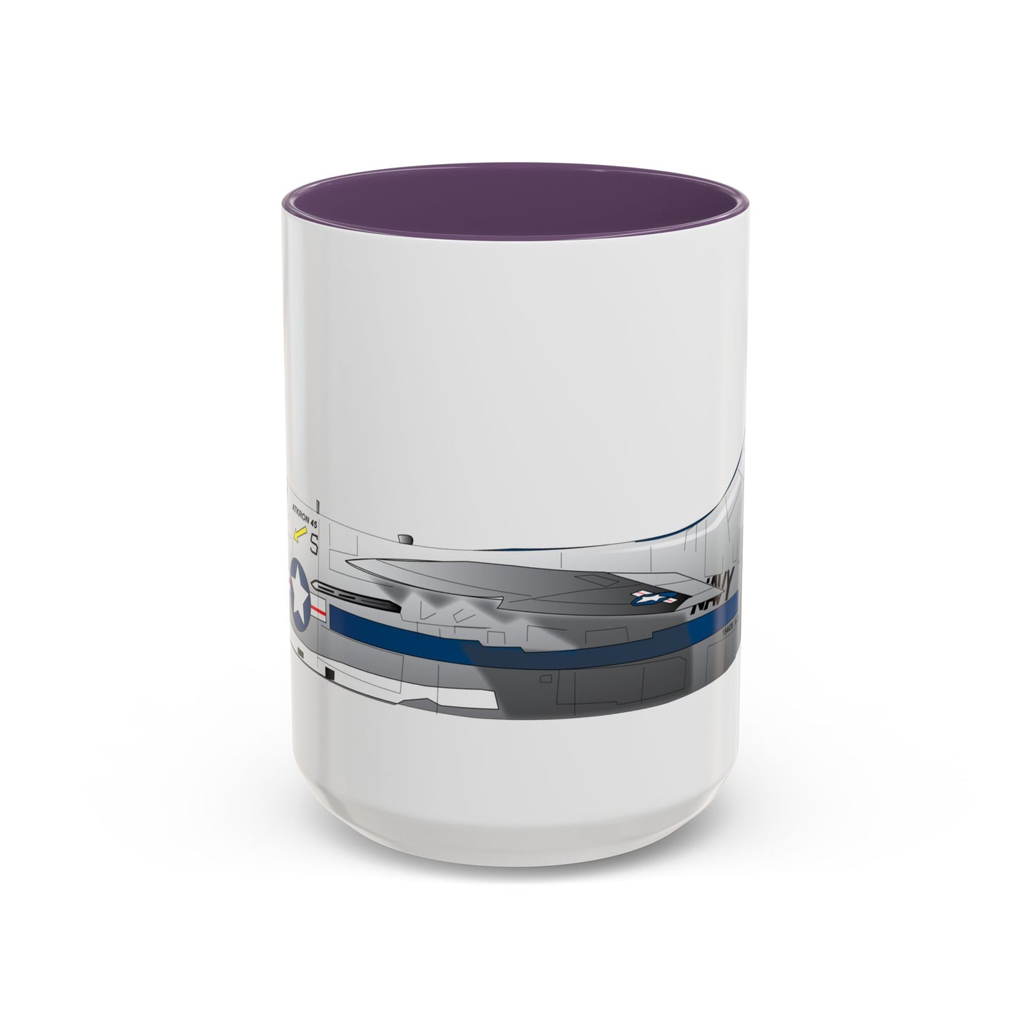 Accent Coffee Mug (11oz & 15oz) - Aircraft - Navy - A-7B Corsair II - Side X 300