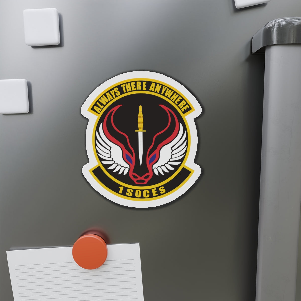 Die-Cut Magnet - USAF - 1st Special Operations Civil Engineer Sq wo txt