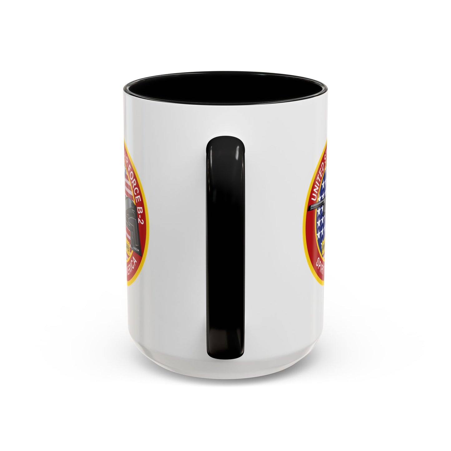 Accent Coffee Mug (11oz & 15oz) - USAF - B2 - Spirit - Stealth Bomber wo Txt
