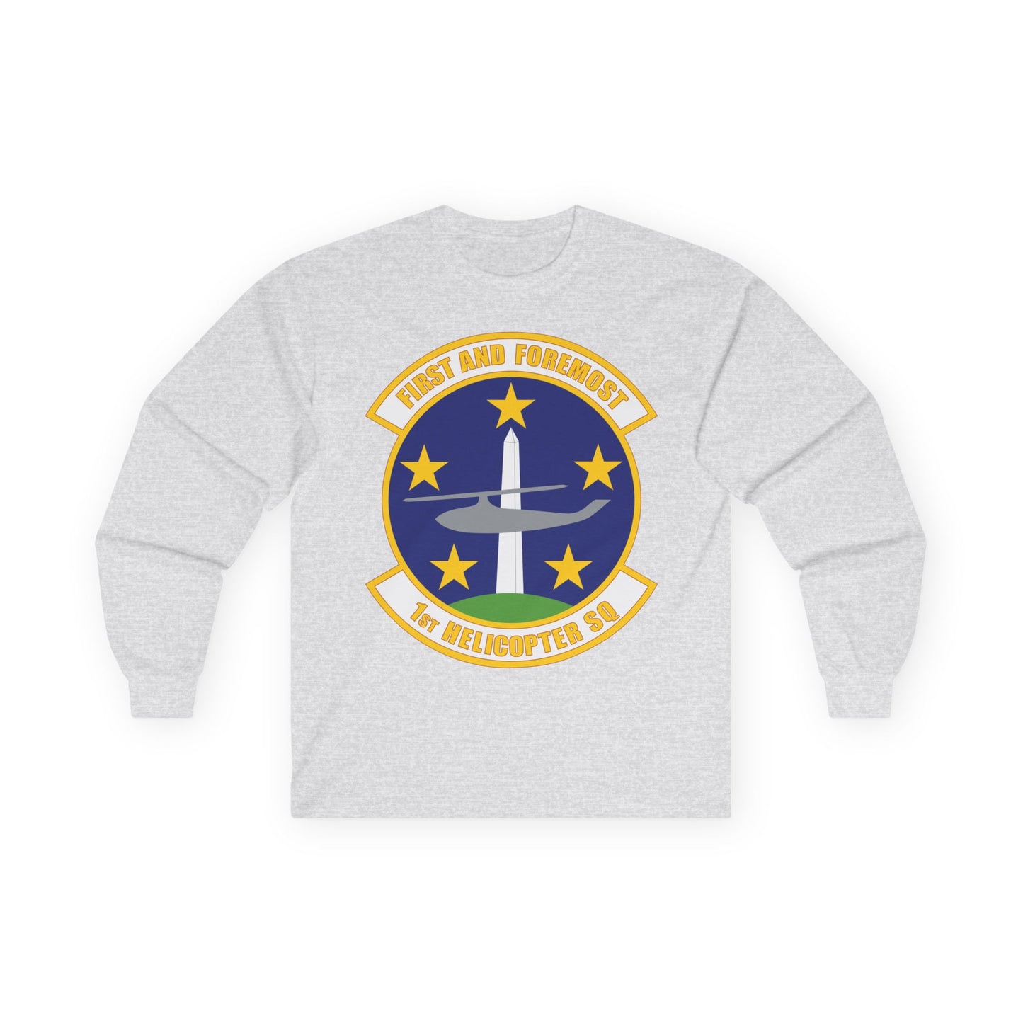 Unisex Ultra Cotton Long Sleeve Tee - USAF - 1st Helicopter Squadron (AFDW) wo txt