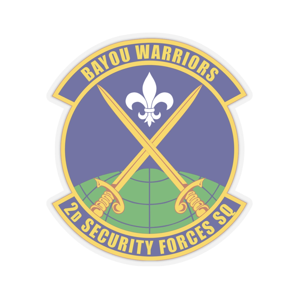 Kiss-Cut Stickers - USAF - 2nd Security Forces Squadron wo txt