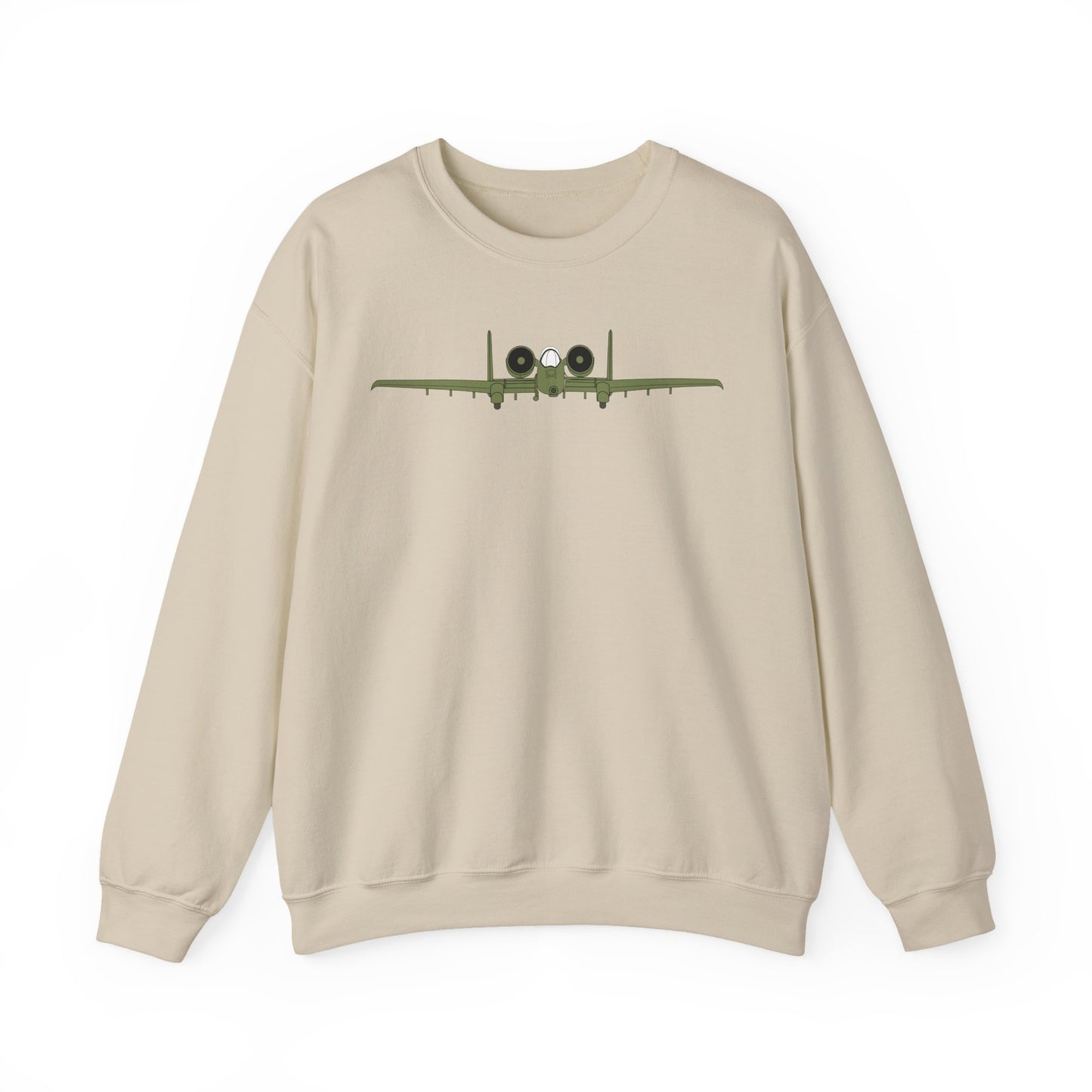 Crewneck Sweatshirt - Aircraft - USAF - A-10 Thunderbolt II - Front X 300