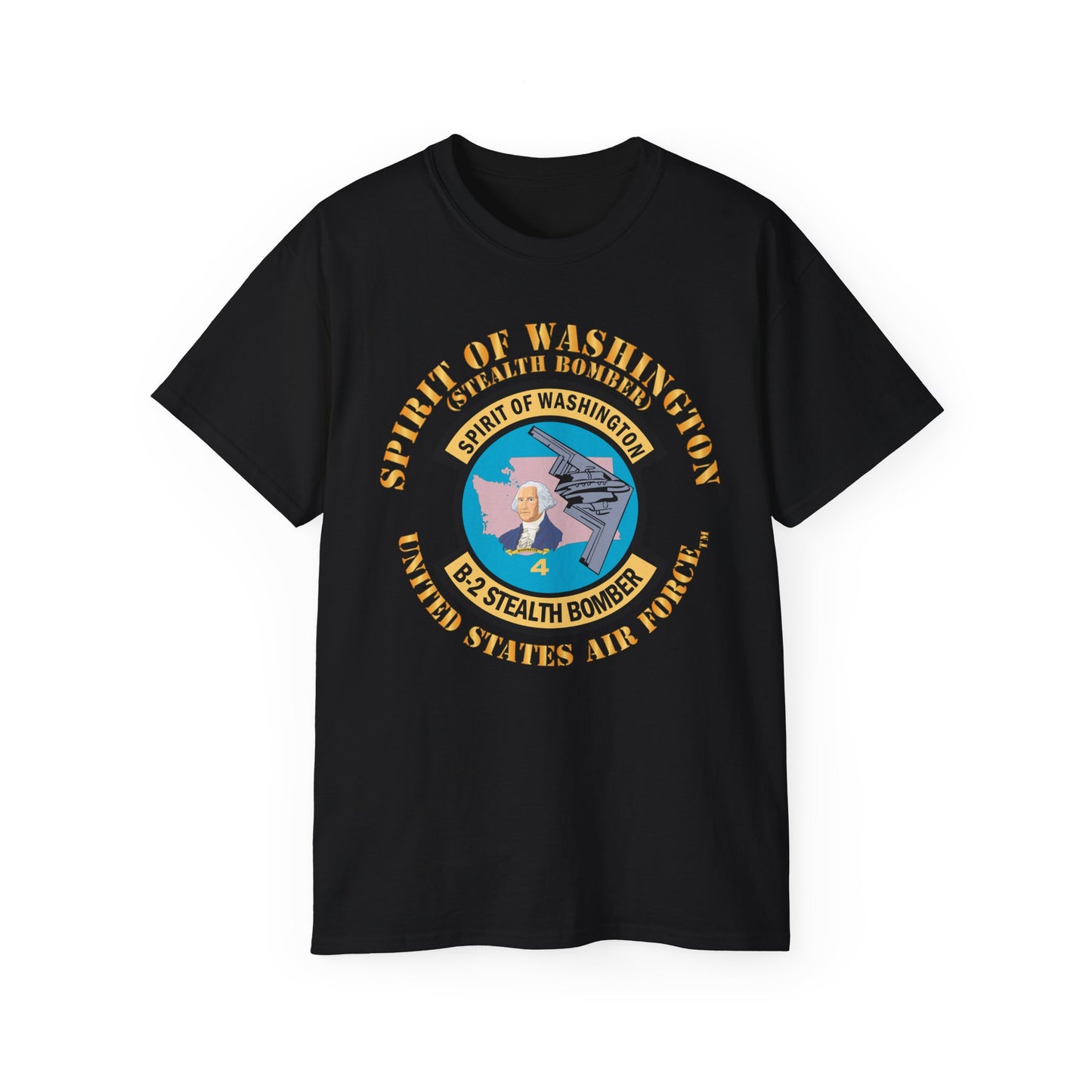 Unisex Ultra Cotton Tee - USAF - B2 - Spirit of Washington - Stealth Bomber X 300