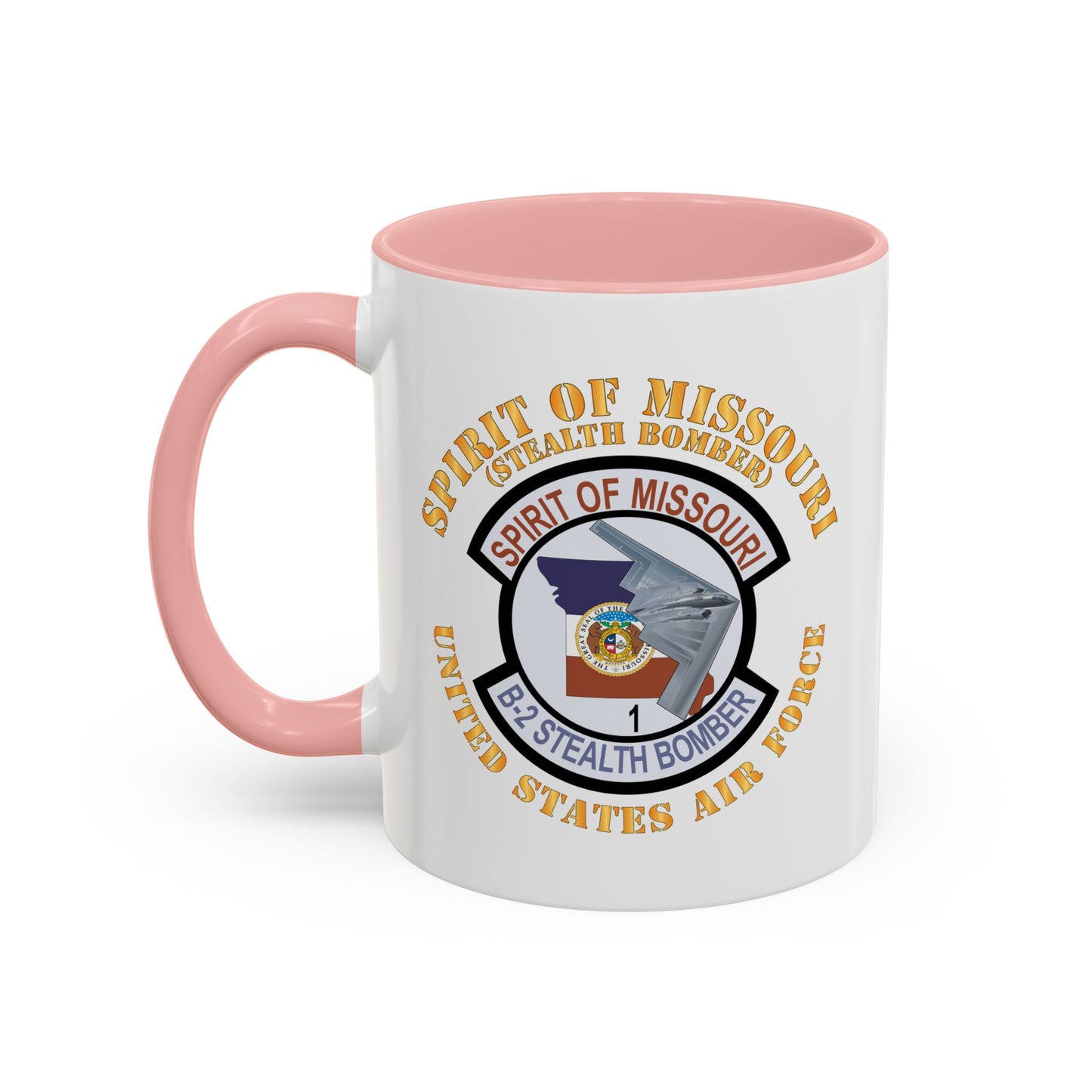 Accent Coffee Mug (11oz & 15oz) - USAF - B2 - Spirit of Missouri Stealth Bomber X 300