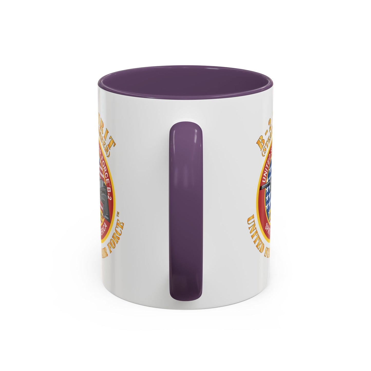 Accent Coffee Mug (11oz & 15oz) - USAF - B2 - Spirit - Stealth Bomber X 300
