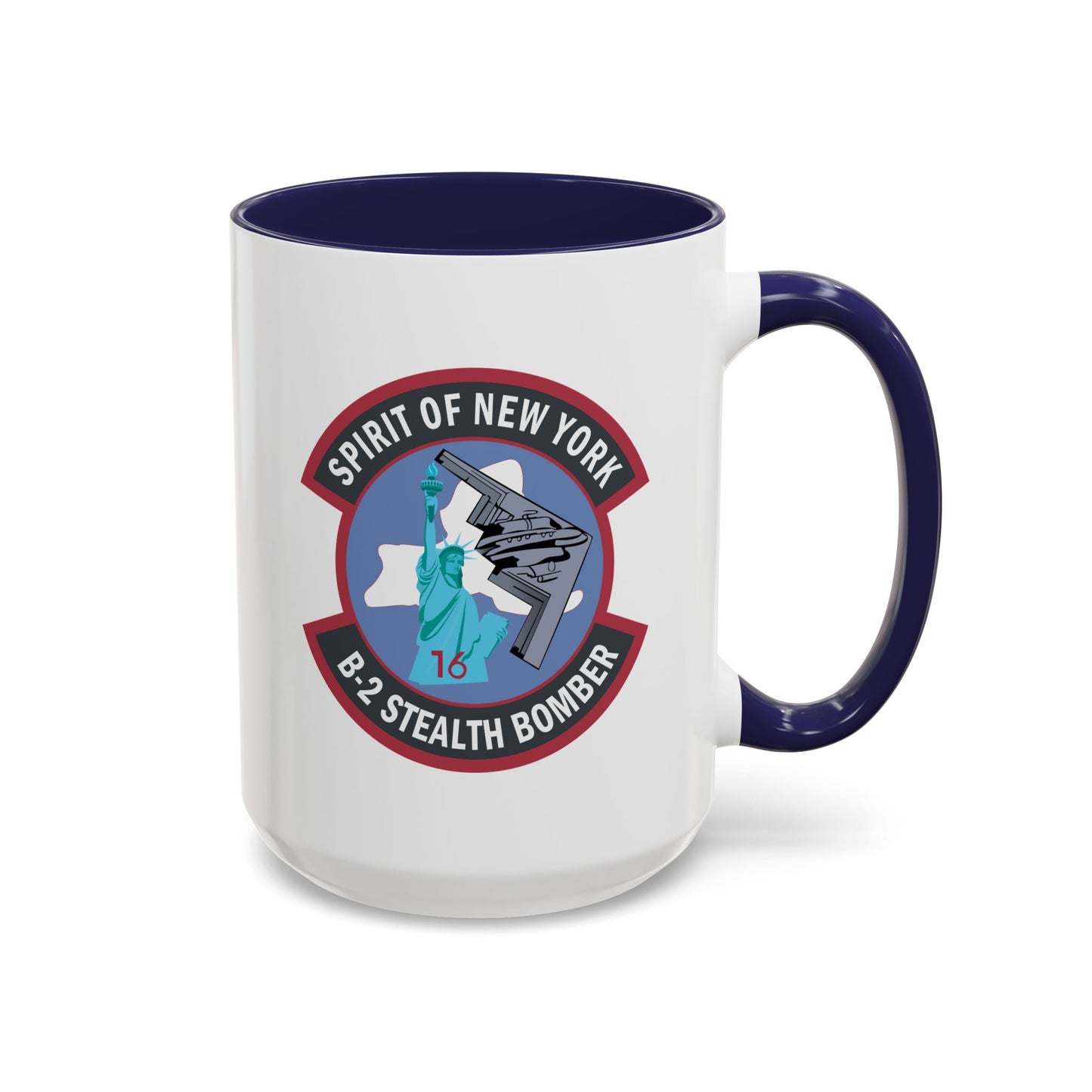 Accent Coffee Mug (11oz & 15oz) - USAF - B2 - Spirit of New York - Stealth Bomber wo txt X 300