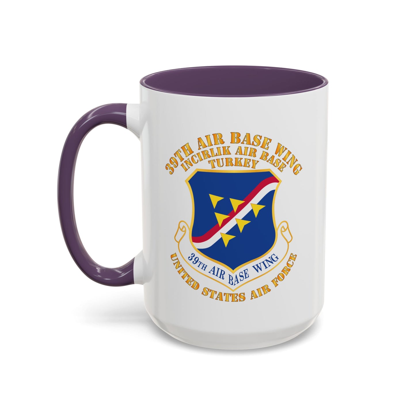 Accent Coffee Mug (11oz & 15oz) - USAF - 39th Airbase Wing - 3rd AF - Incirlik Air Base - Turkey