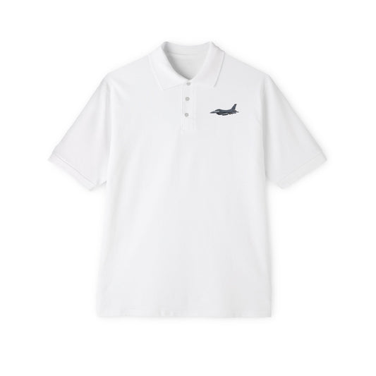 Men's Piqué Polo - USAF - F-16 Fighting Falcon wo txt X 300