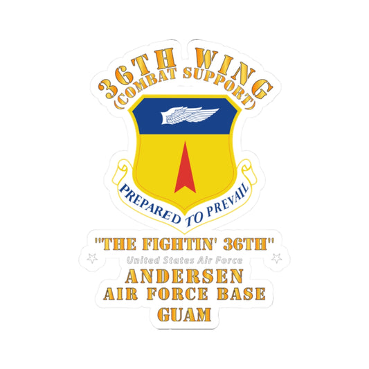 Kiss-Cut Stickers - USAF - 36th Wing - Anderson AFB - Guam