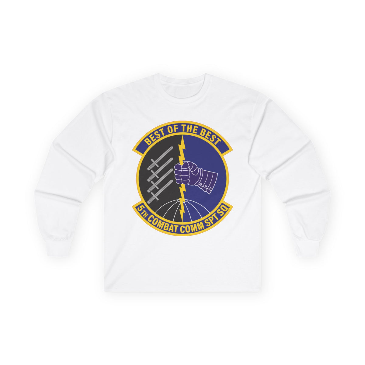 Unisex Ultra Cotton Long Sleeve Tee - USAF - 5th Combat Communications Support Sq wo txt X 300