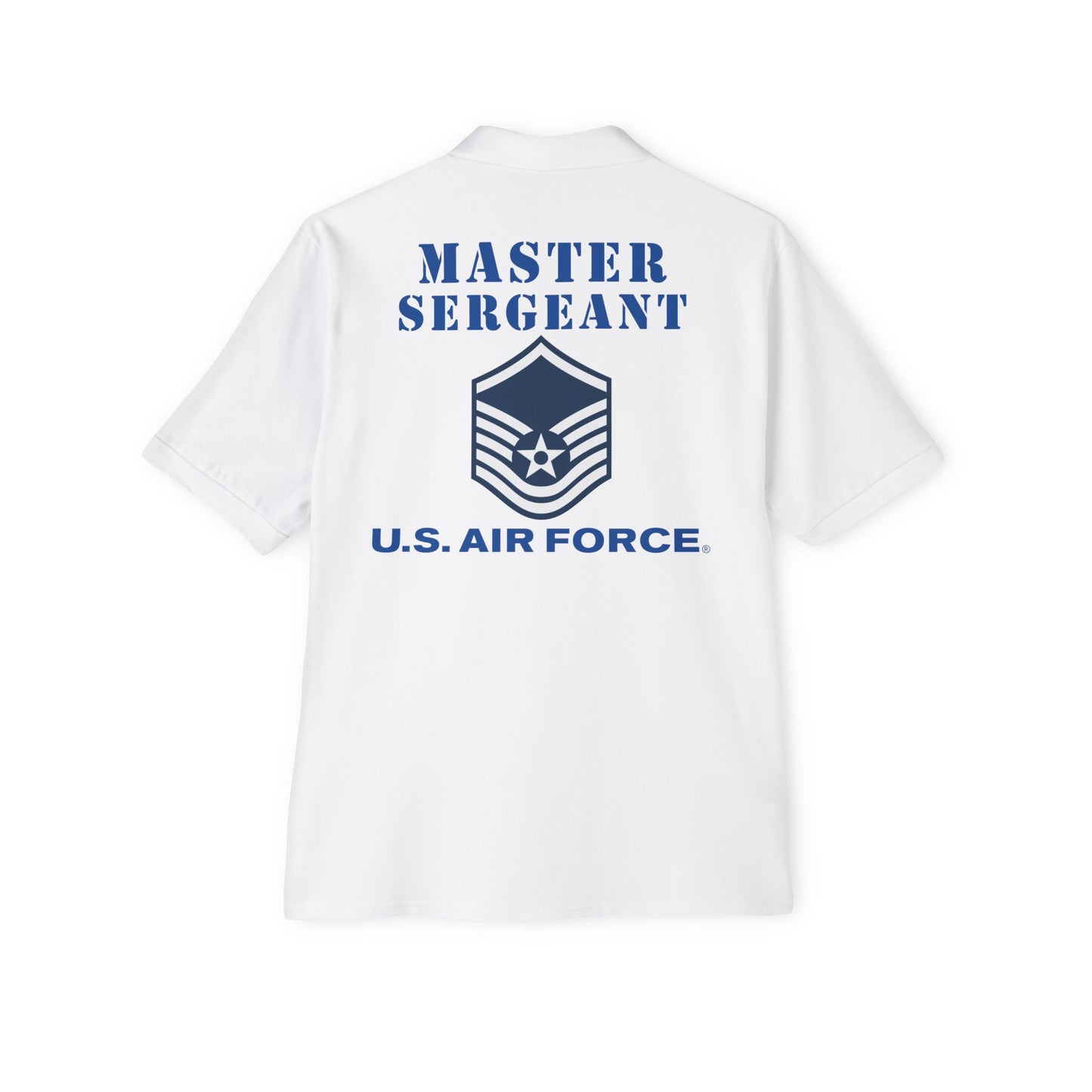 Men's Piqué Polo - USAF - Master Sergeant (E7a) - 2020 - US Air Force w Text X 300