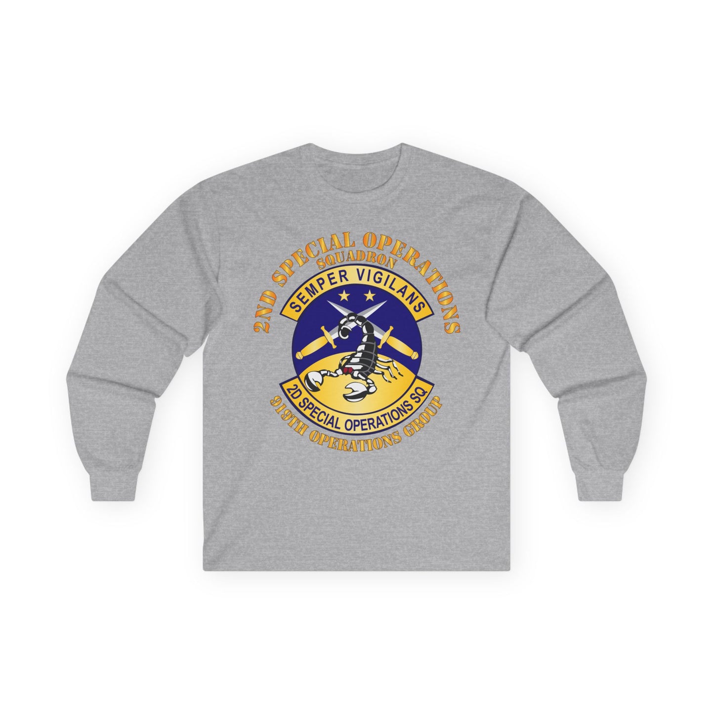 Unisex Ultra Cotton Long Sleeve Tee - USAFSOF - 2nd Special Operations Squadron - 919th Operations Group