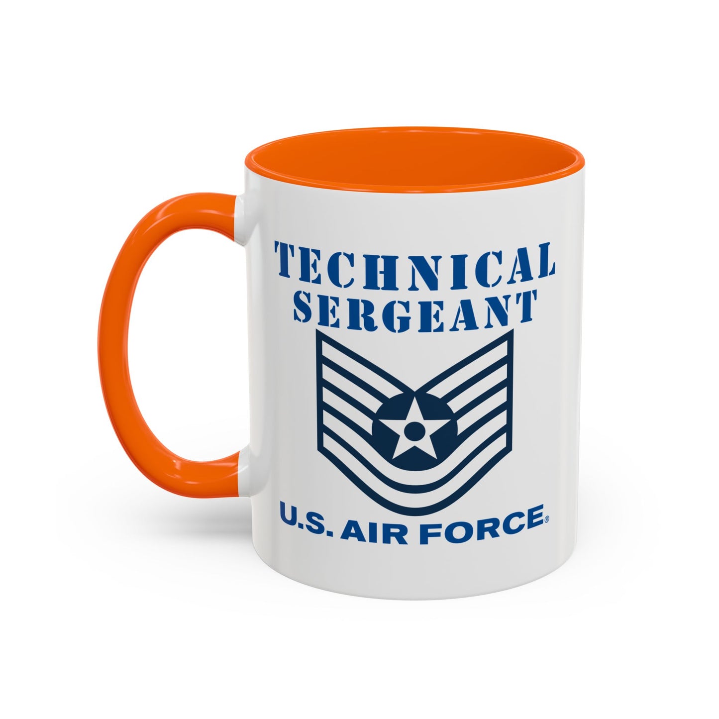 Accent Coffee Mug (11oz & 15oz) - USAF - Technical Sergeant (E6) - 2020 - US Air Force w Text X 300
