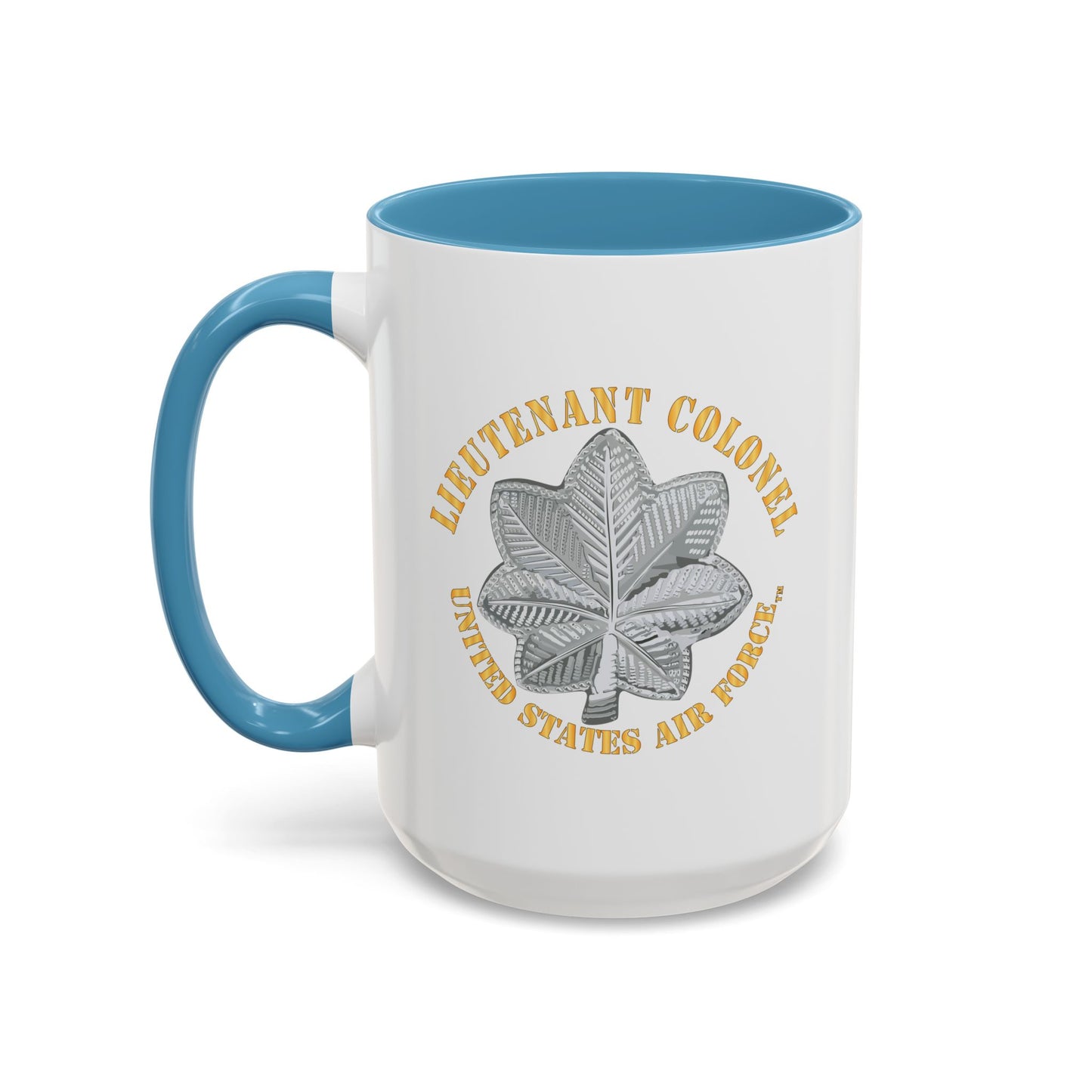 Accent Coffee Mug (11oz & 15oz) - USAF - Lieutenant Colonel - LTC - TM X 300