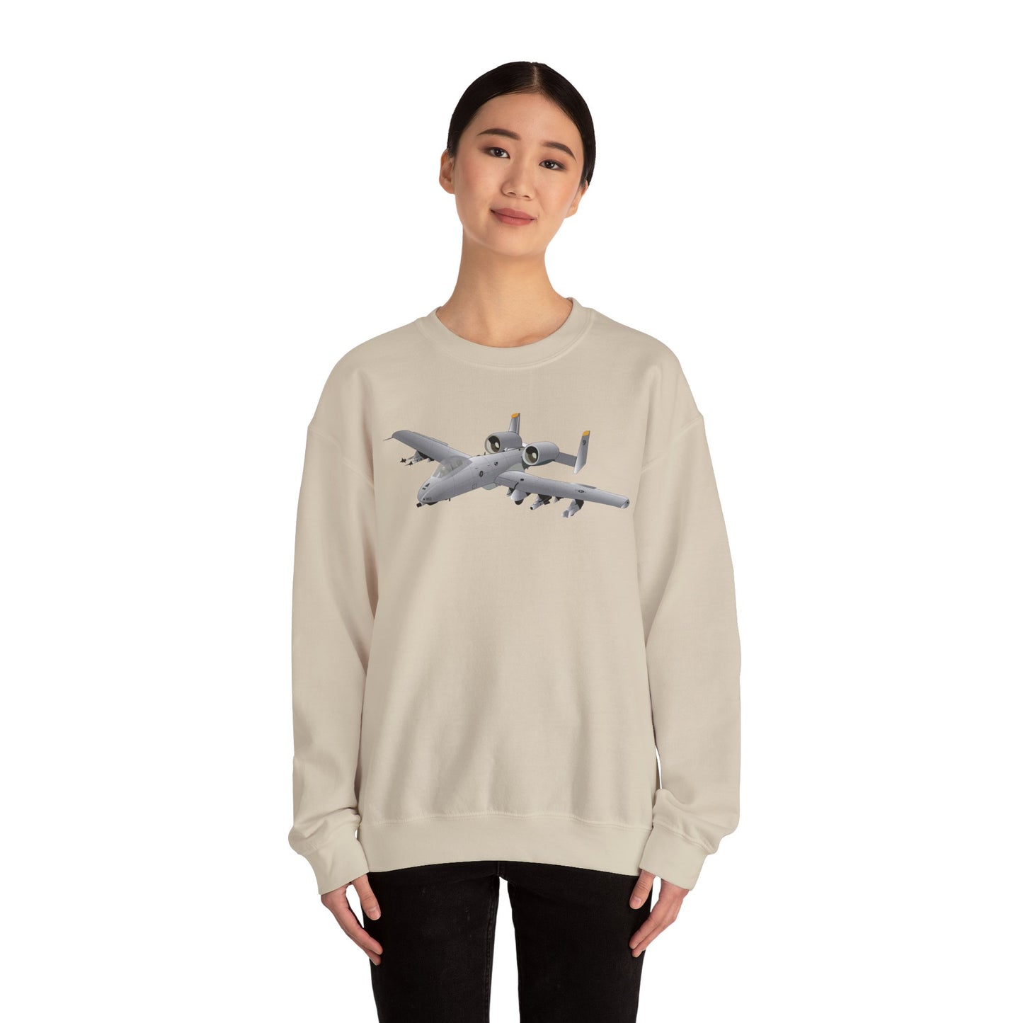 Crewneck Sweatshirt - Aircraft - A10 - Front - Top - Oblique X 300