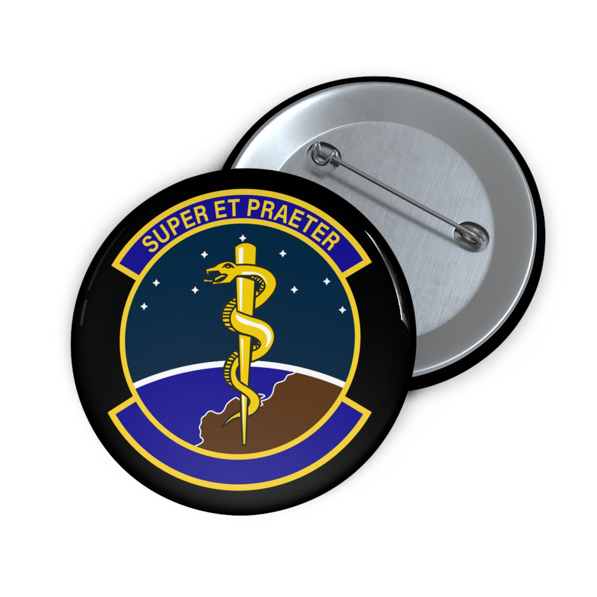 Custom Pin Button - USAF - 9th Operational Medical Readiness Sq wo txt X 300